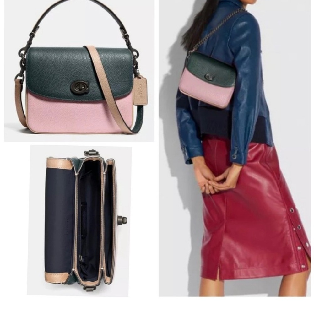 Coach Cassie 19 in Colorblock Pebbled Leather with Gunmetal Hardware